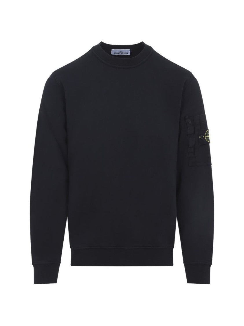 Stone Island Medium-Weight Sweatshirt With Ribbed Crewneck