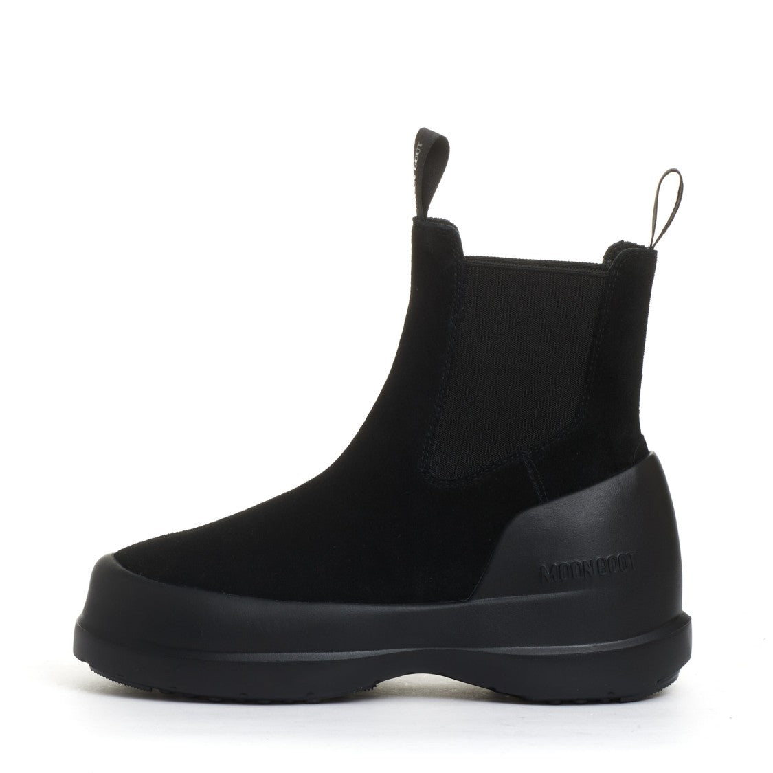 Moon Boot Mb Luna Chelsea Boots In Black Suede