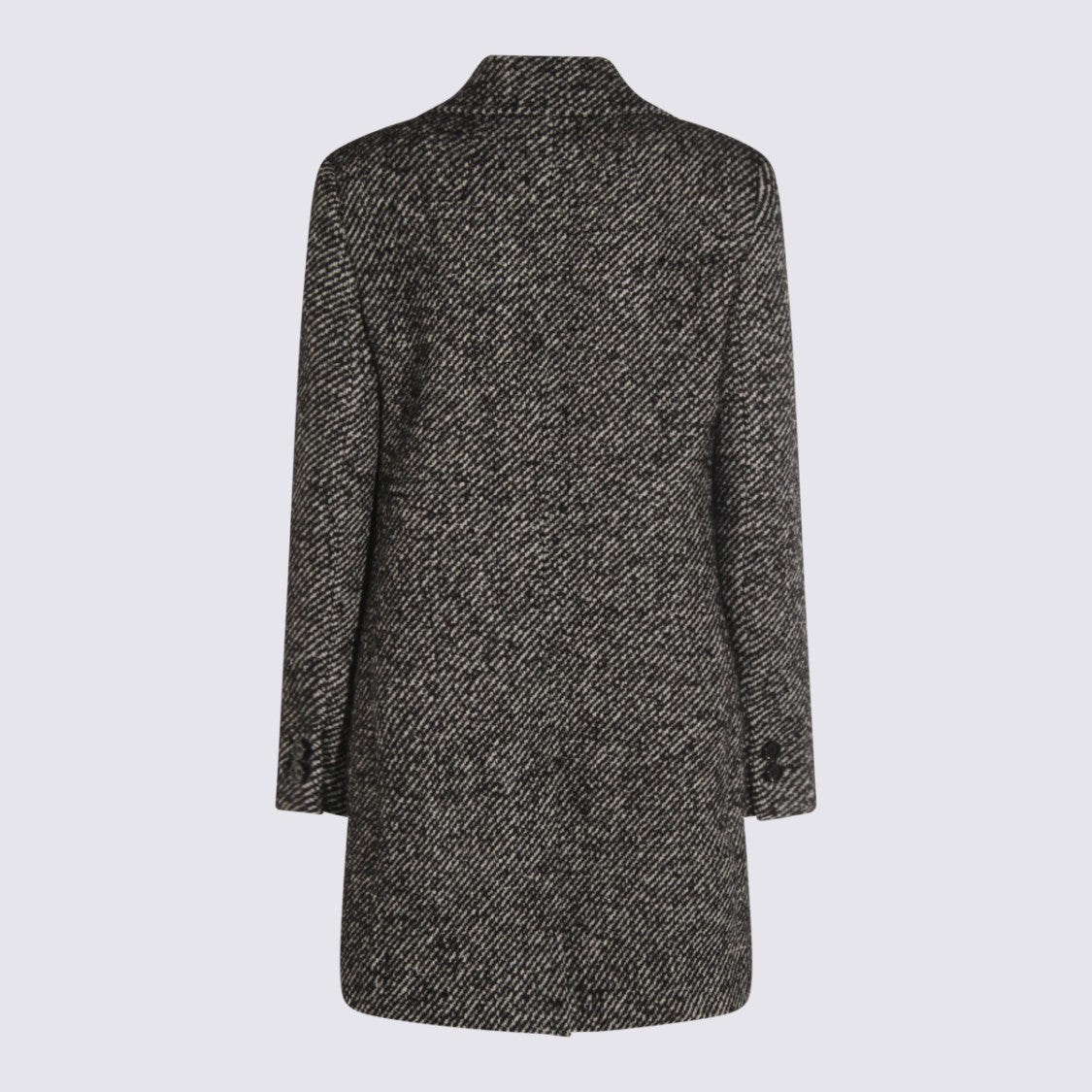 Dolce & Gabbana Grey Wool Coat