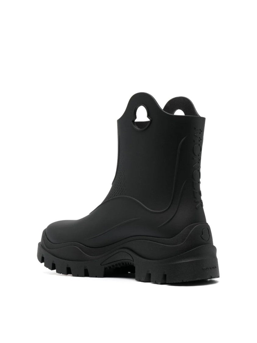 Moncler Misty Logo Round Toe Rain Boots