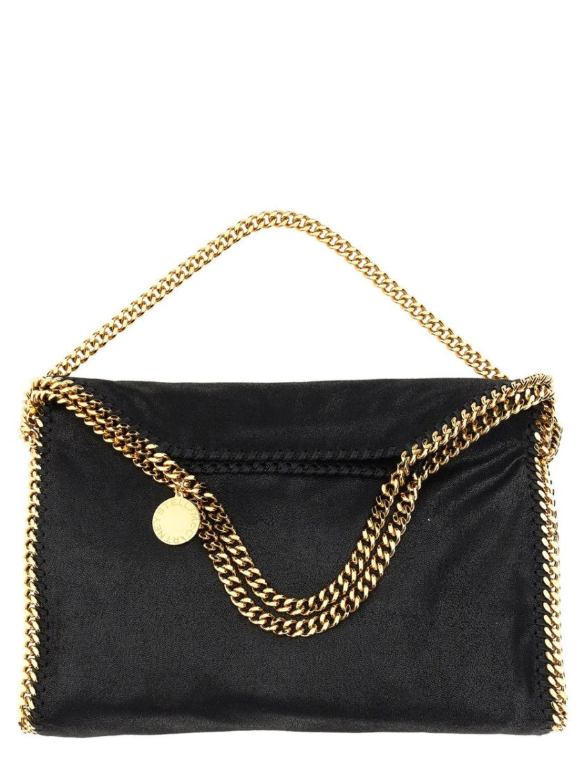 Stella Mccartney Black Falabella Fold Over Tote Bag