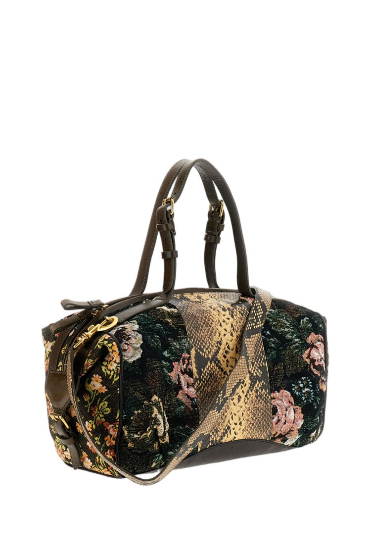 Dries Van Noten Multicolor East West Tapestry Jacquard Handbag