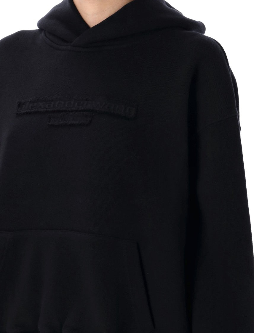 Alexander Wang Distressed Logo Hoodie