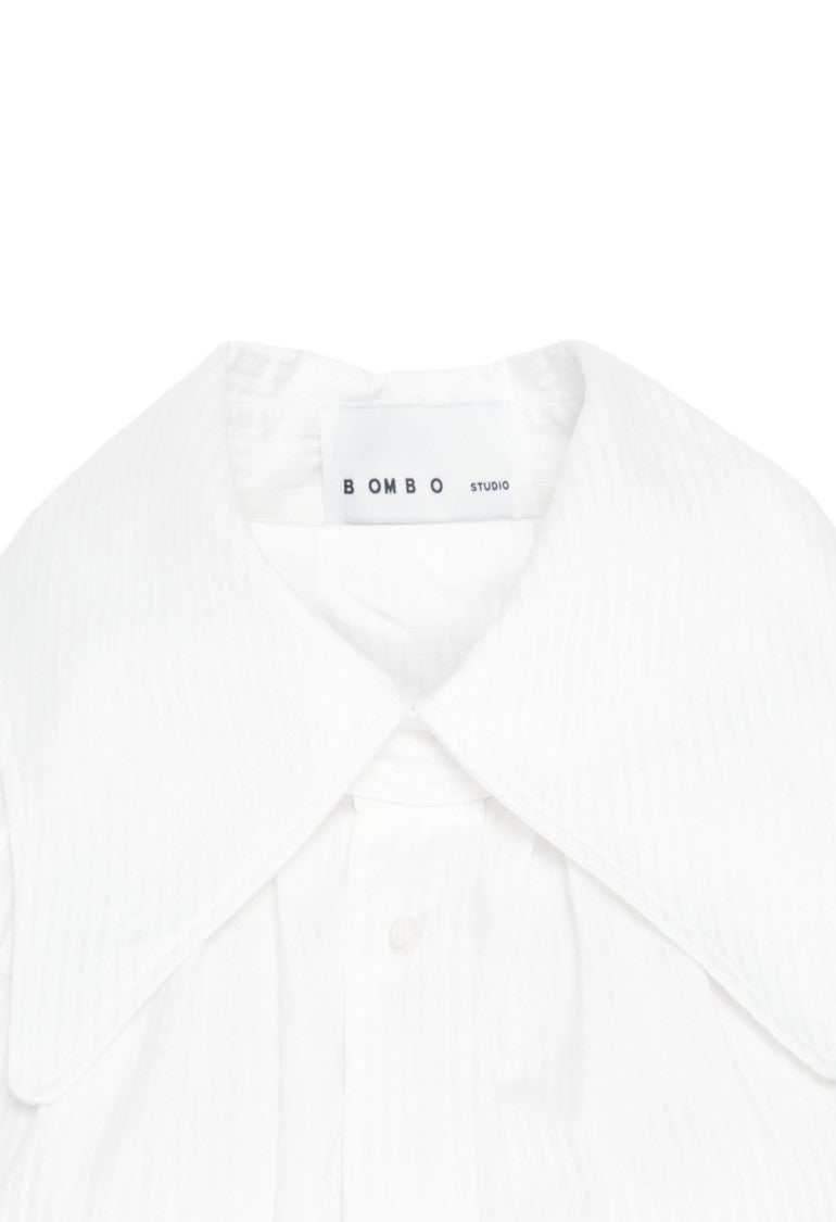 Bombo Studio Oversized Blouse With Voluminous Collar And Button Cuffs