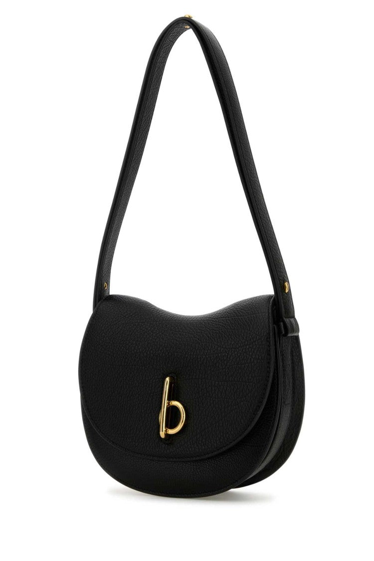 Burberry Black Leather Small Rocking Horse Shoulder Bag
