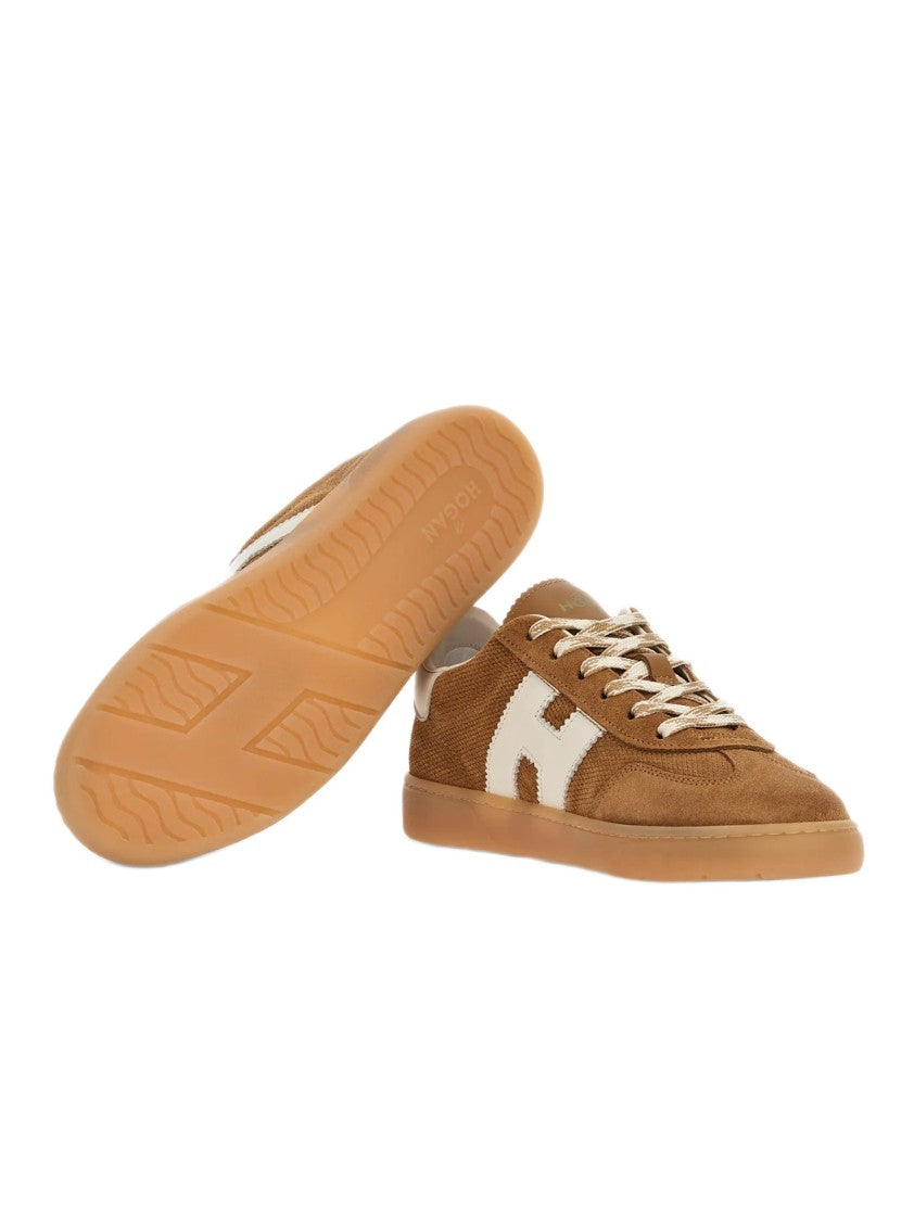 Hogan Suede Leather Sneakers With Iconic Serrated 'H'
