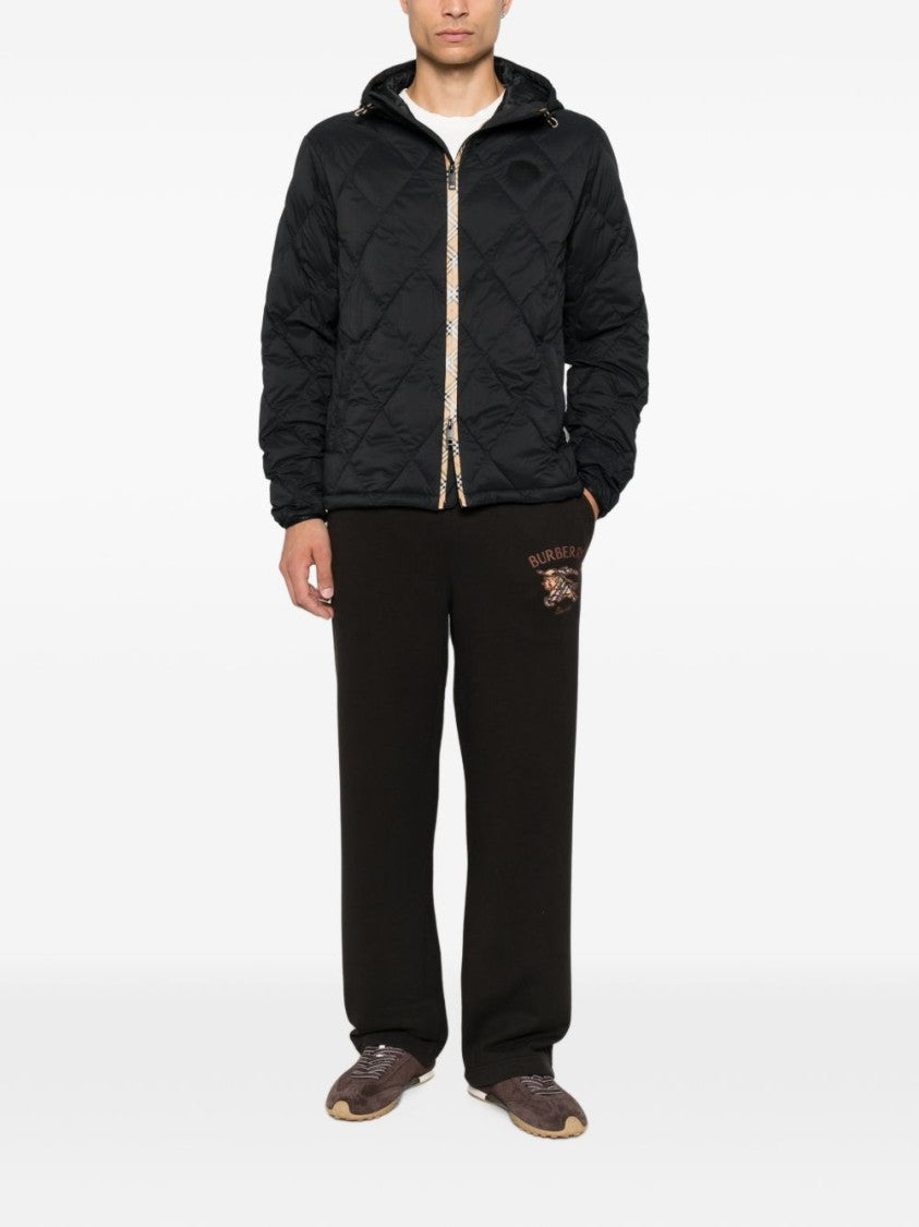 Burberry Quilted Hooded Check Accent Jacket