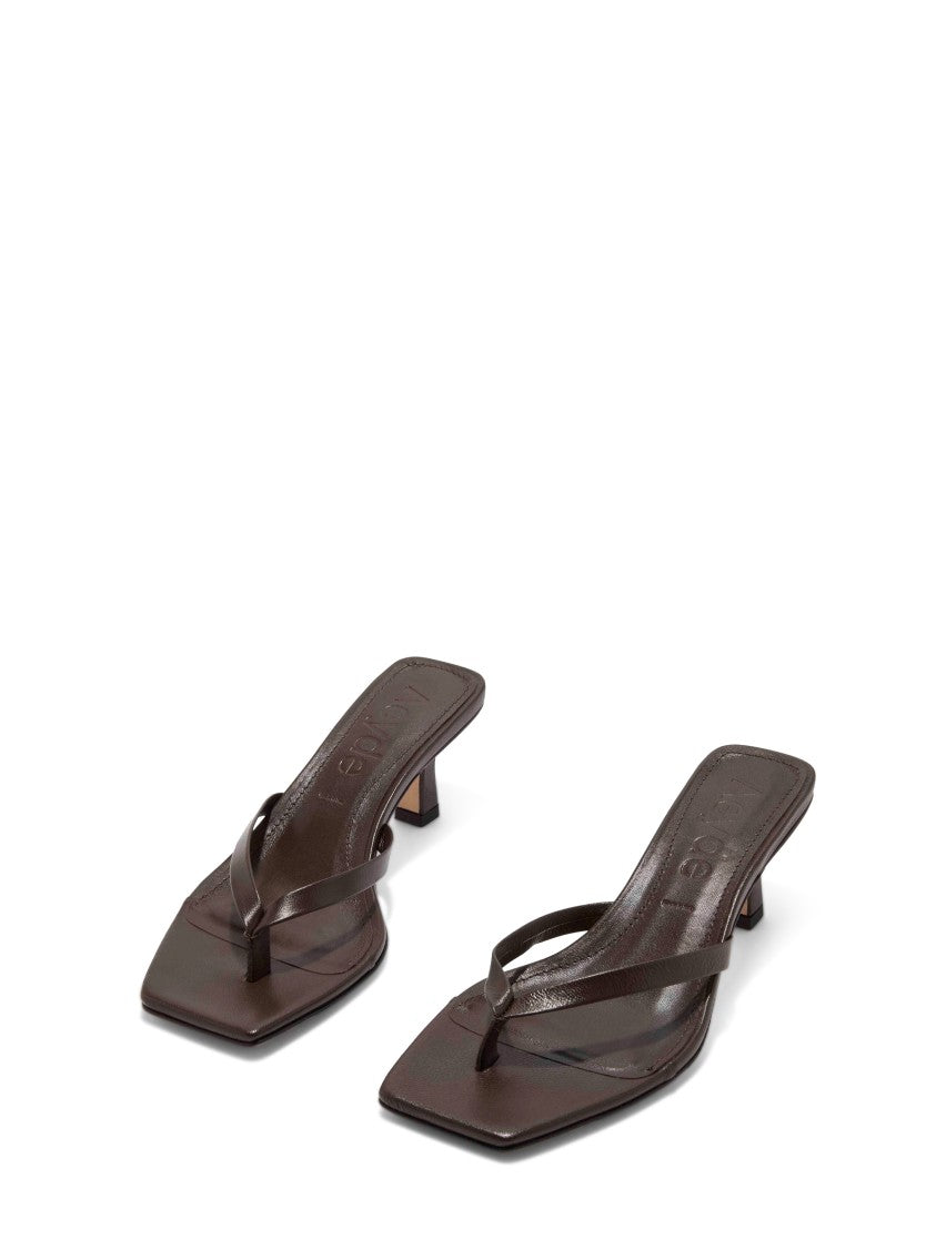 Aeydē Brown Wilm Nappa Leather Sandals
