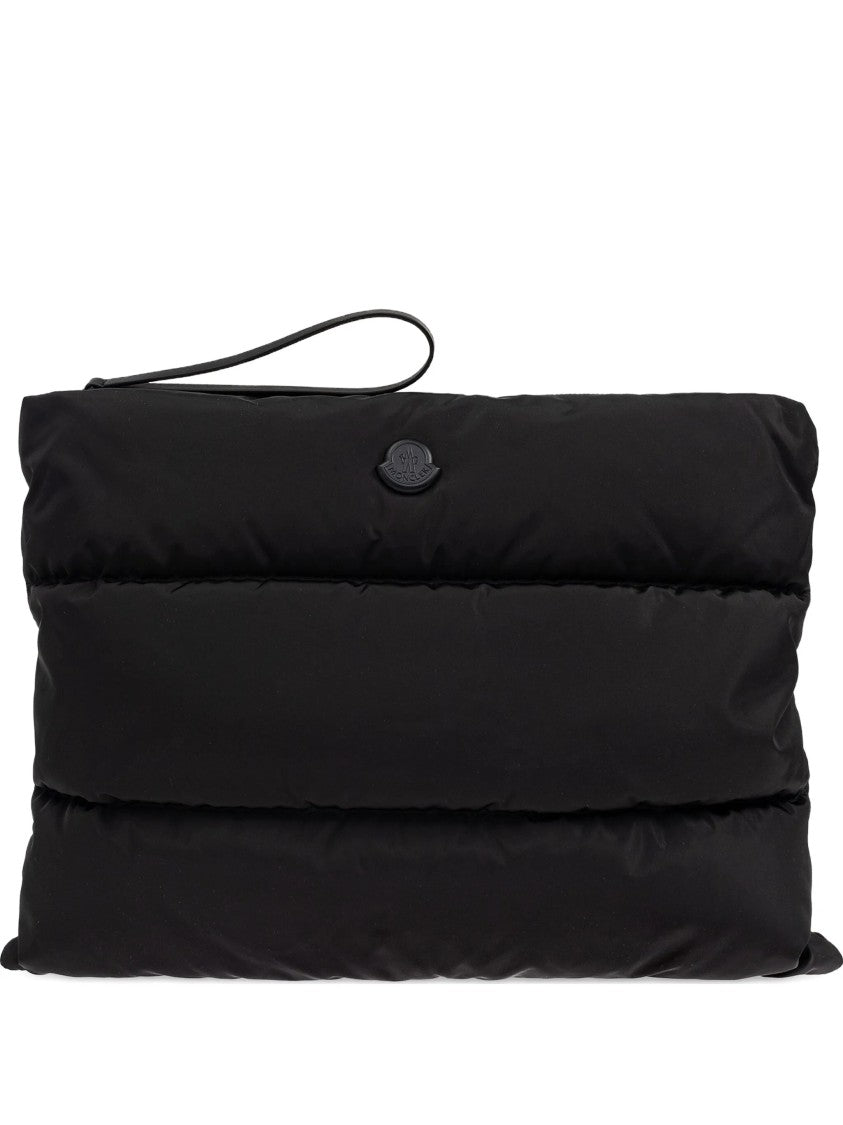 Moncler Black Caradoc Quilted Laptop Case