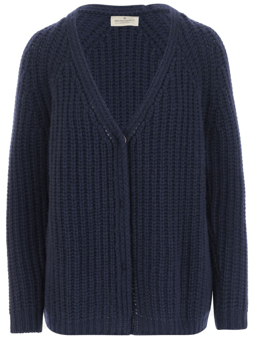 Bruno Manetti V-Neck Cashmere Cardigan