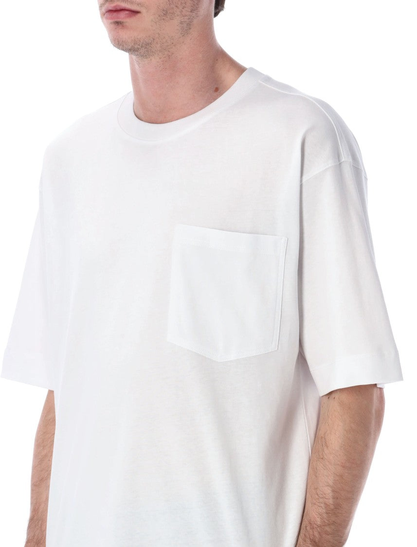 Dries Van Noten Relaxed Fit Crew Neck T-Shirt With Chest Pocket Detail