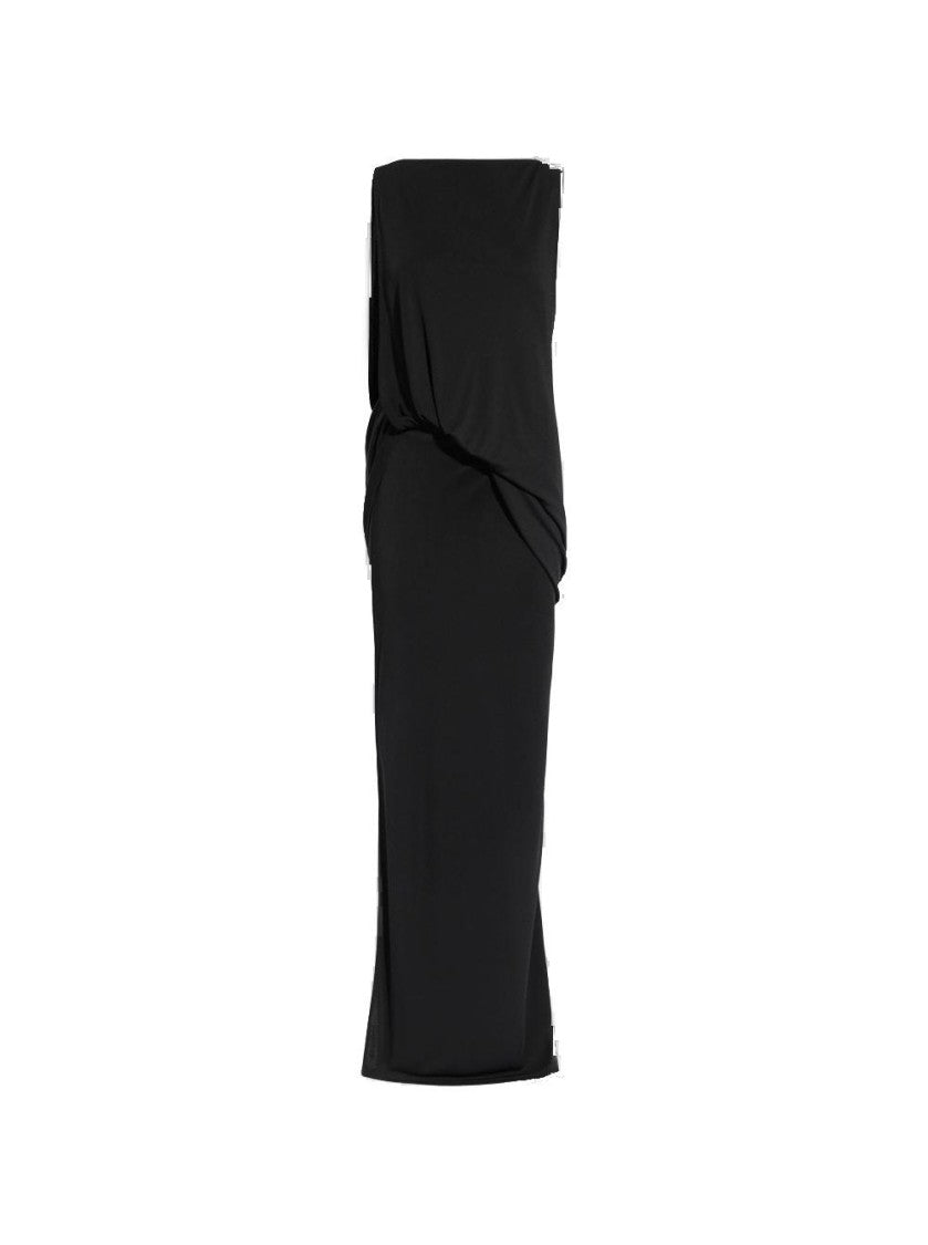 Jacquemus Peplo Long Dress Black