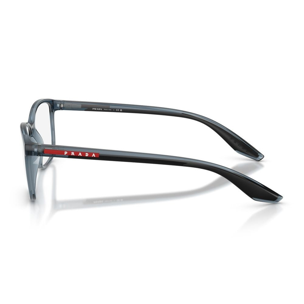 Prada Linea Rossa Ps 07Rv Transparent Light Blue Rectangular Sunglasses