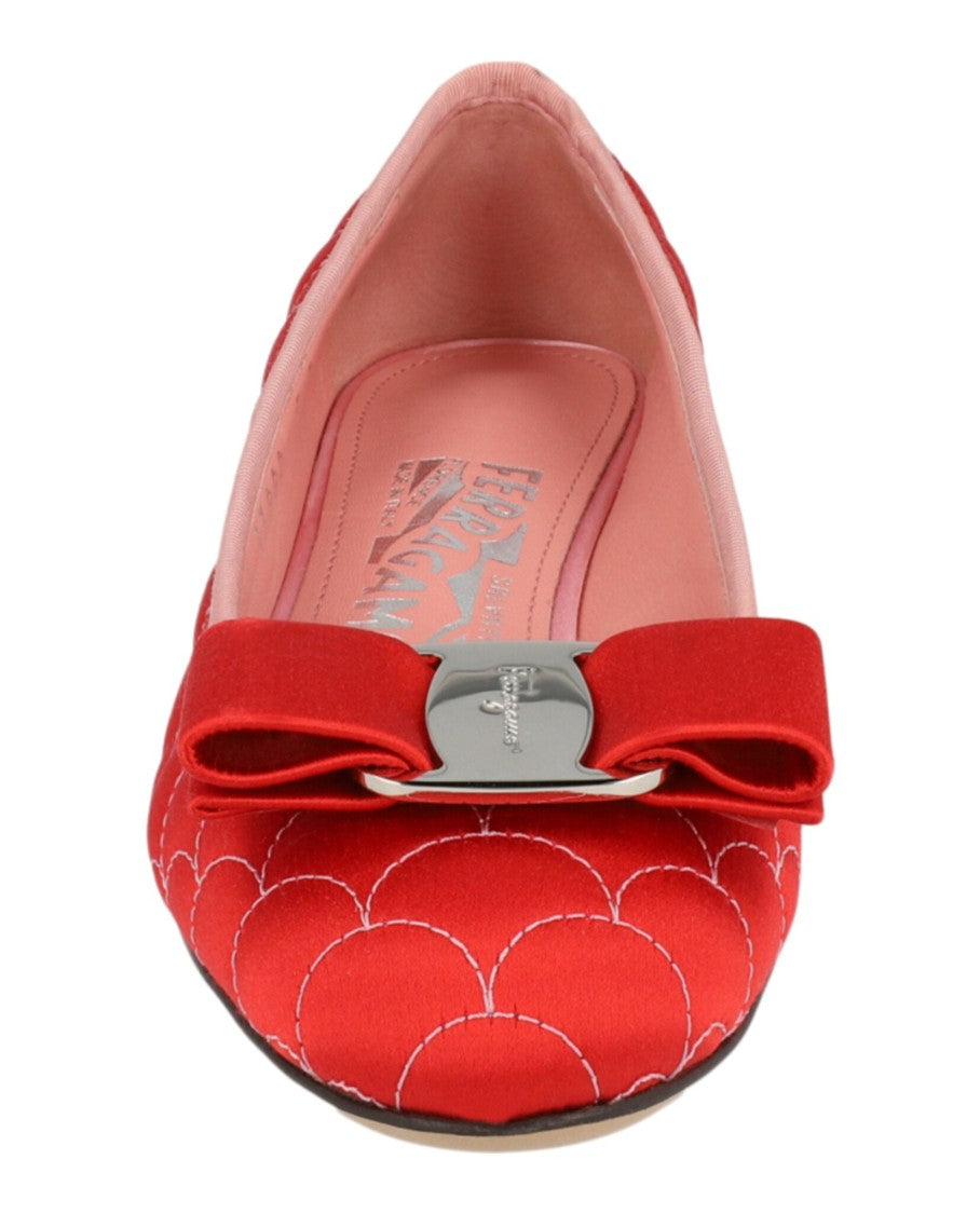 Ferragamo Vara Bow Satin Pumps