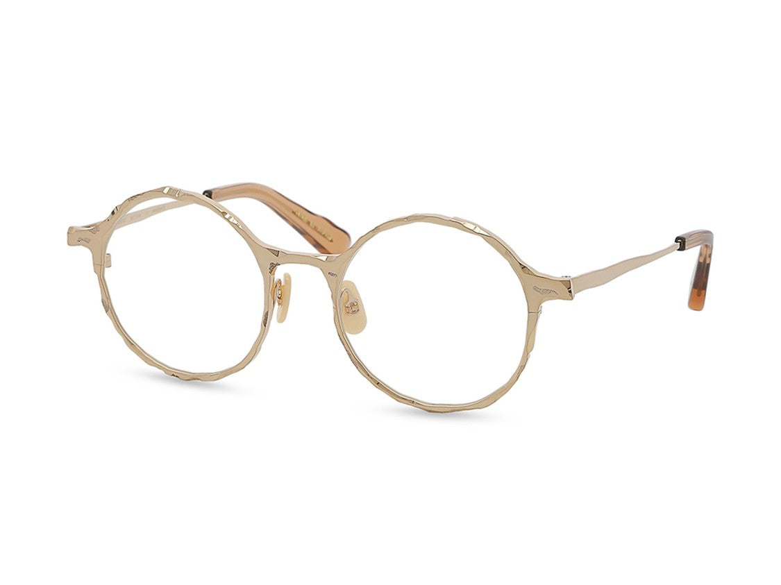 Masahiro Maruyama Mm-0103 Textured Round Metal Eyeglasses