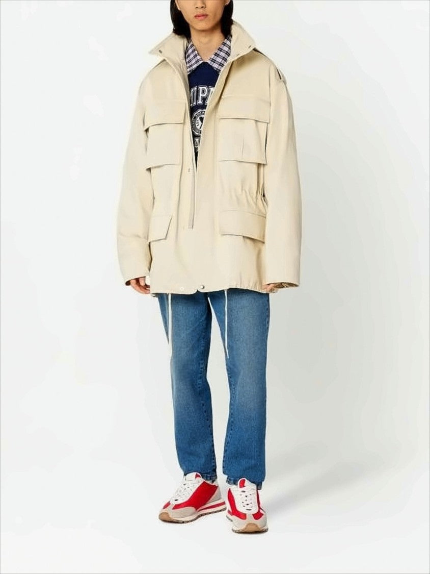 Ami Classic Straight-Leg Denim Pants With Subtle Fading