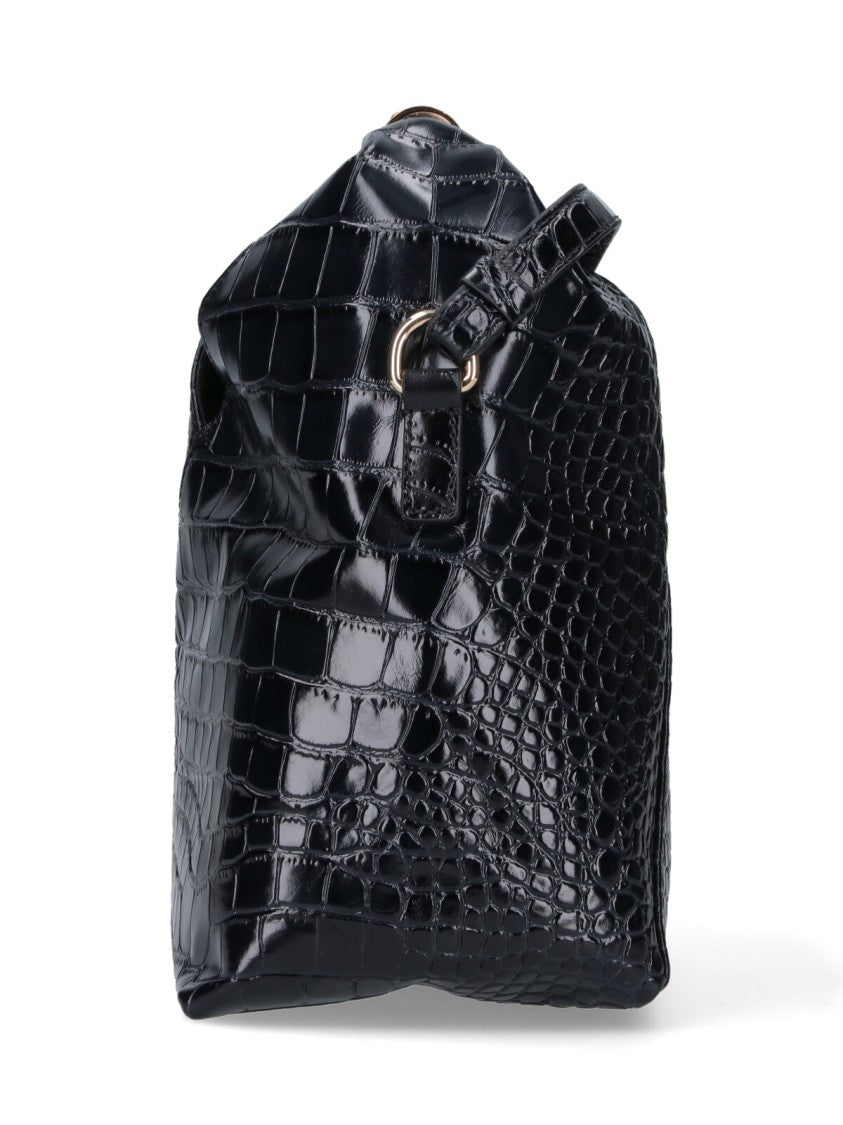 Mm6 By Maison Margiela Structured Black Bag With Minimalist Design
