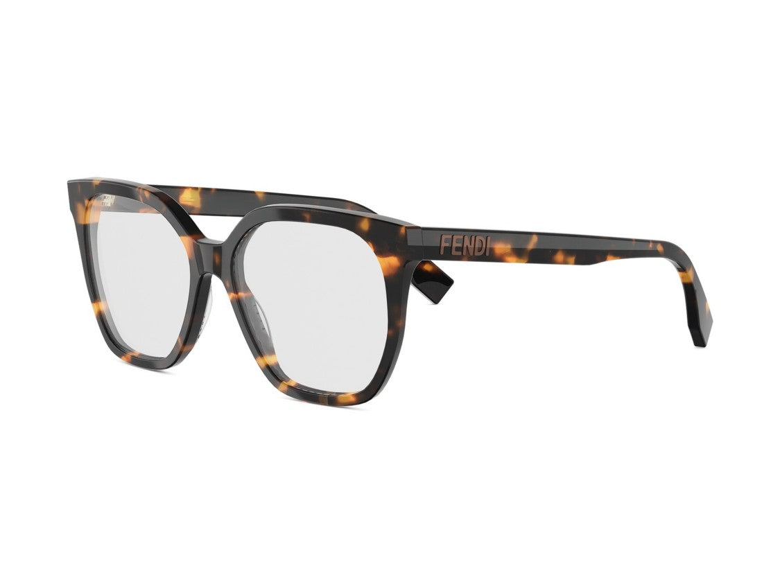 Fendi Fe50087i Bold Oversized Tortoiseshell Eyeglasses