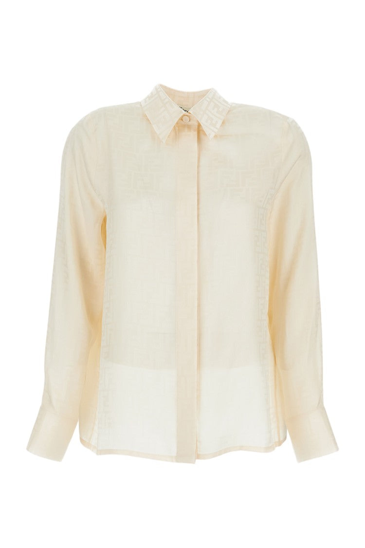 Fendi Ff Crepe Satin Shirt