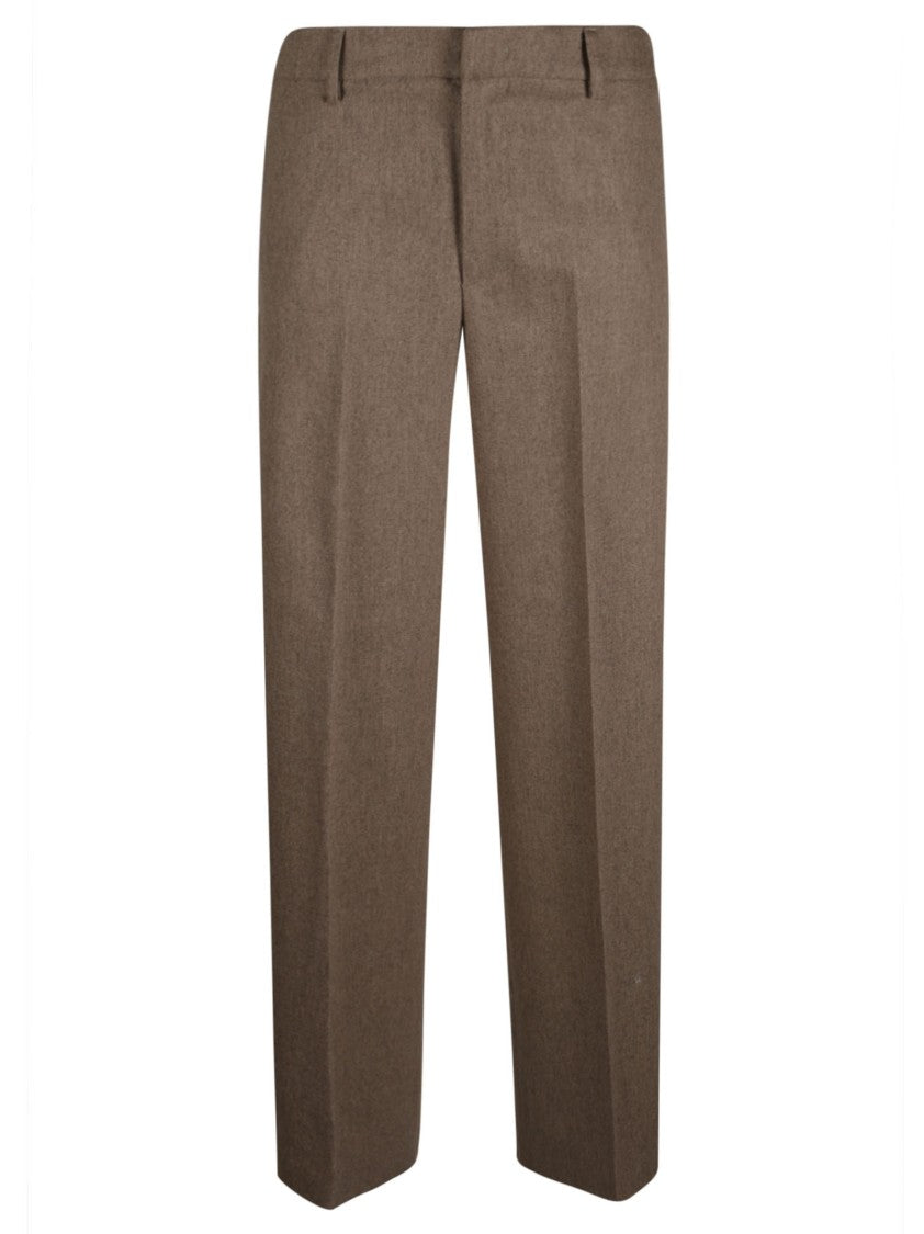 Pt Torino Lorenza Cashmere-Blend Straight-Leg Pants