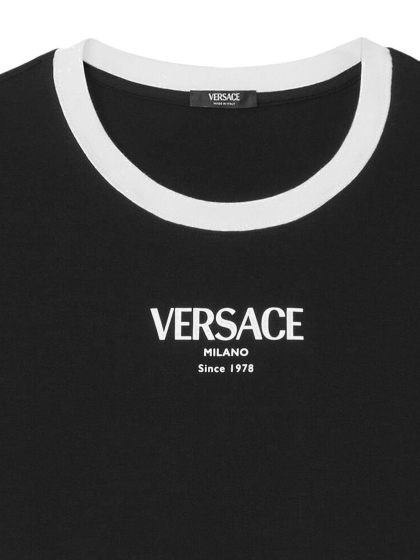 Versace Stretch Viscose T-Shirt