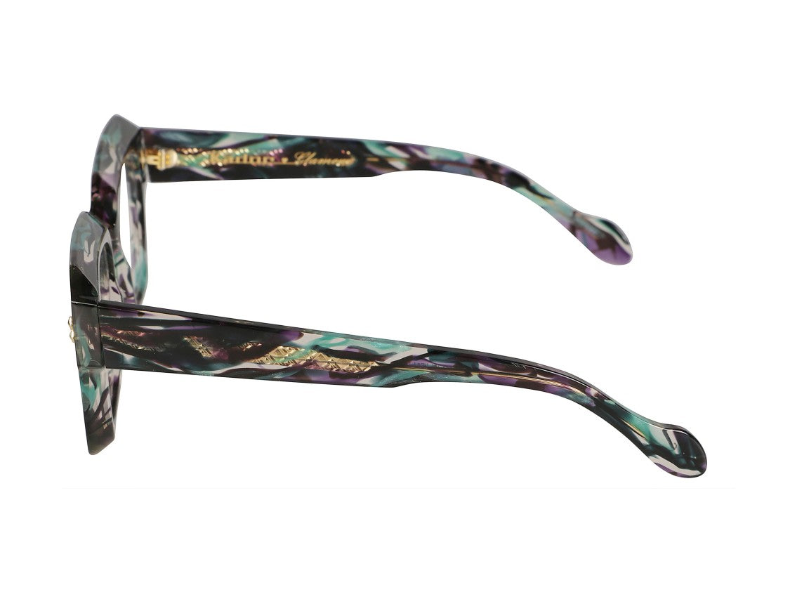 Kador Gold Kallima Glamour Oversized Square Sunglasses