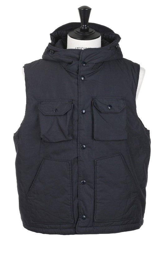 Engineered Garments Sleeveless Padded Utility Vest With Hood