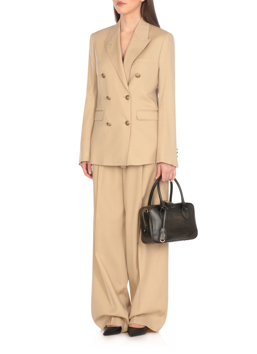 Golden Goose Beige Virgin Wool Double Breasted Blazer