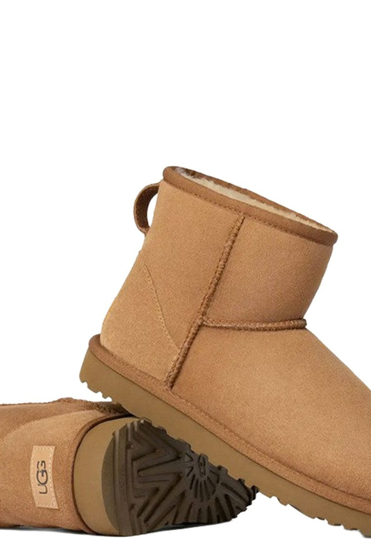 Ugg Beige Suede Pull-Tab Boot