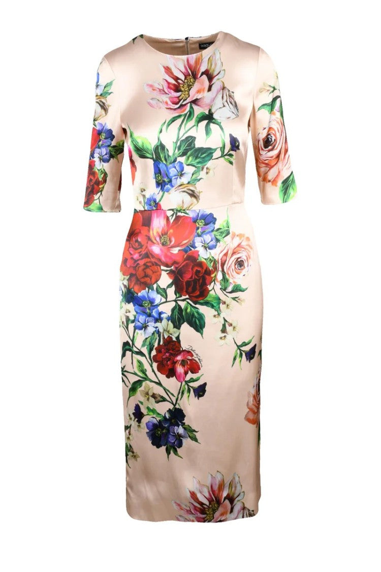 Dolce & Gabbana Long Sheath Dress - Multicolor