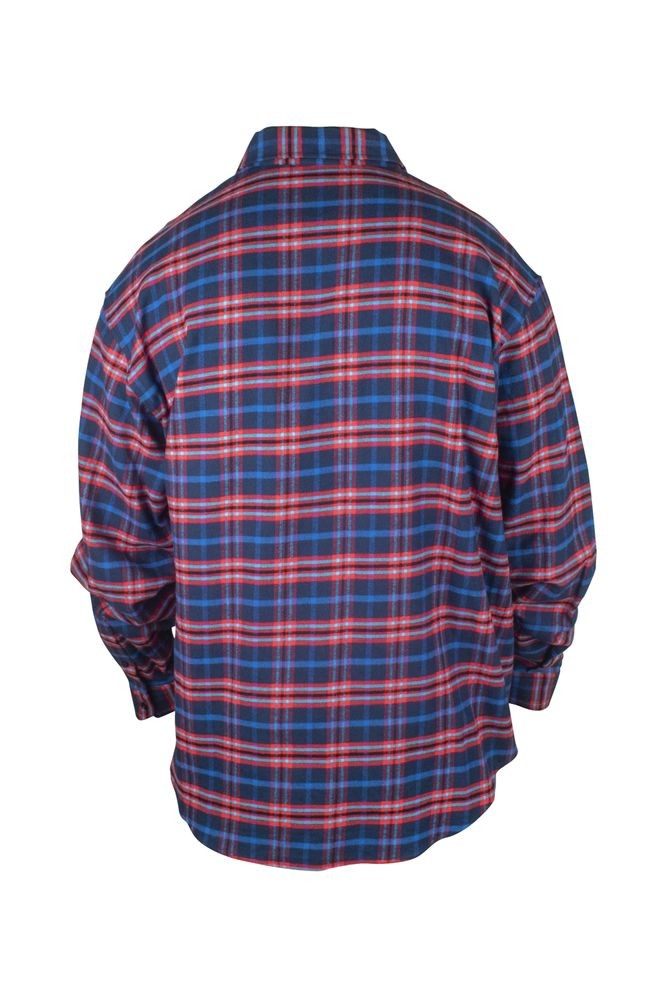 Balenciaga Red And Blue Checkered Cotton Shirt