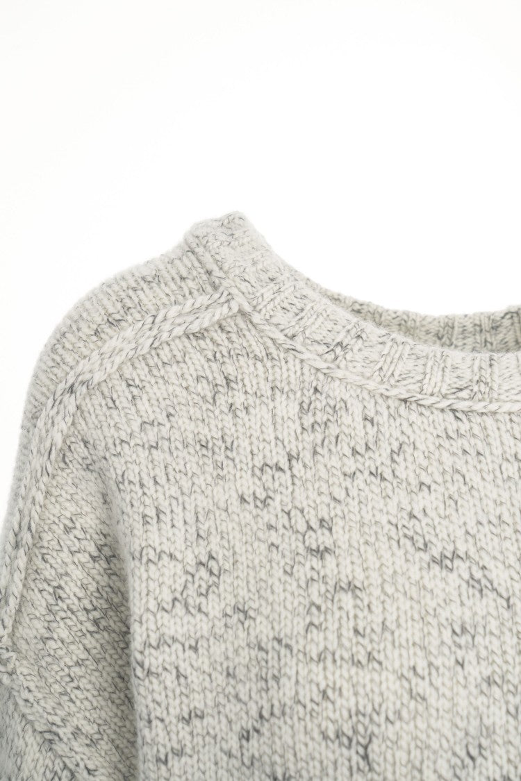 Won Hundred Cropped Sweater With Mélange Knit
