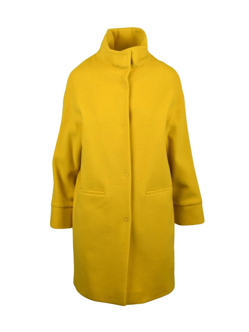 Oliver Horigamy Yellow Virgin Wool-Blend Coat
