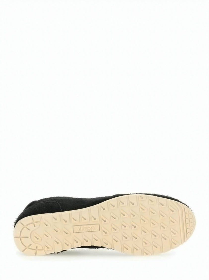Autry Suede And Nylon Sneakers With Textured Outsole