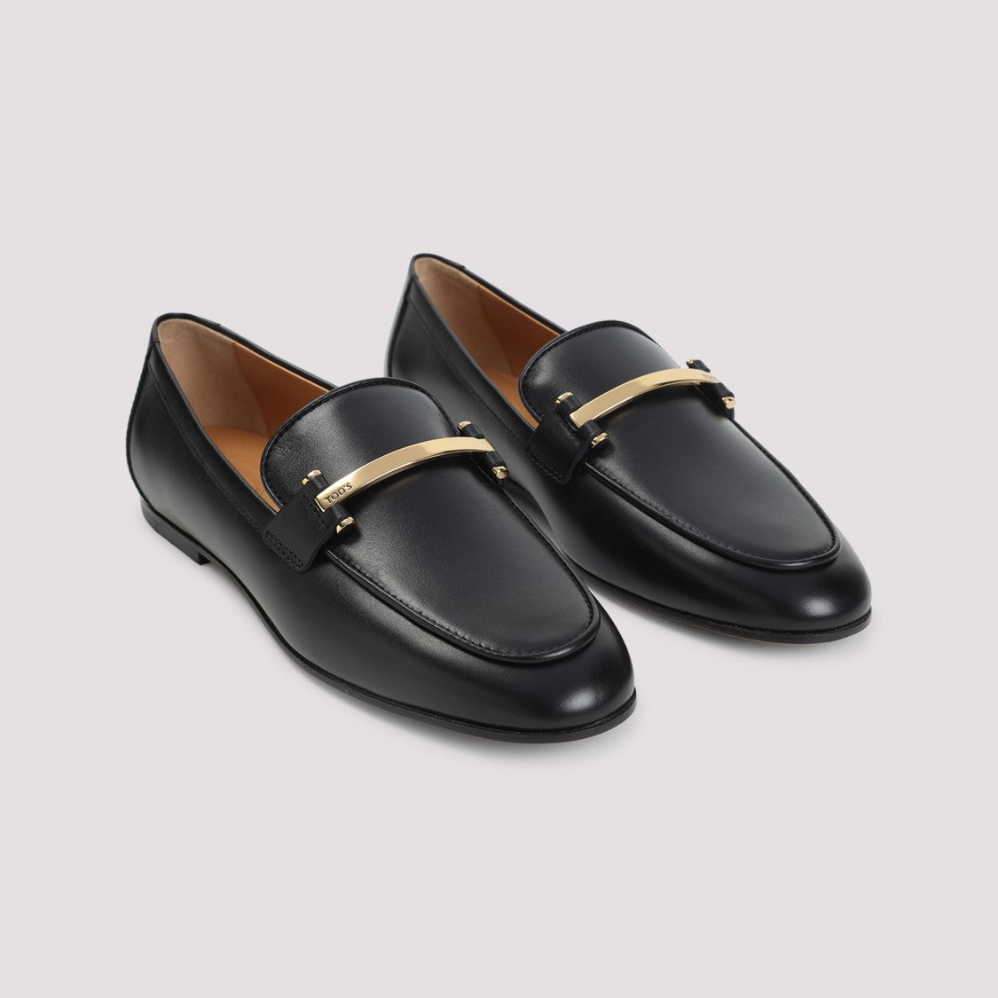 Tod's Black Leather Loafers