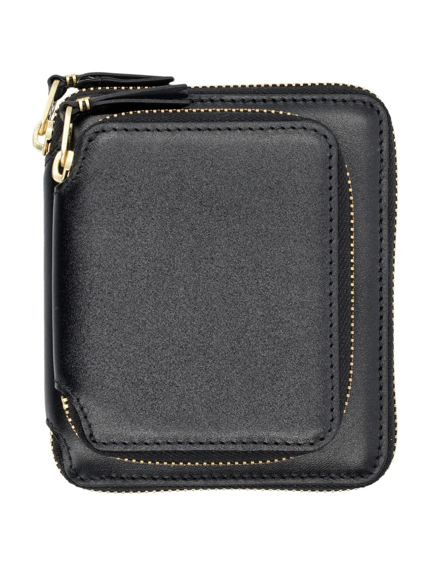 Comme Des Garçons Outside Pocket Vertical Wallet Zip Aroun