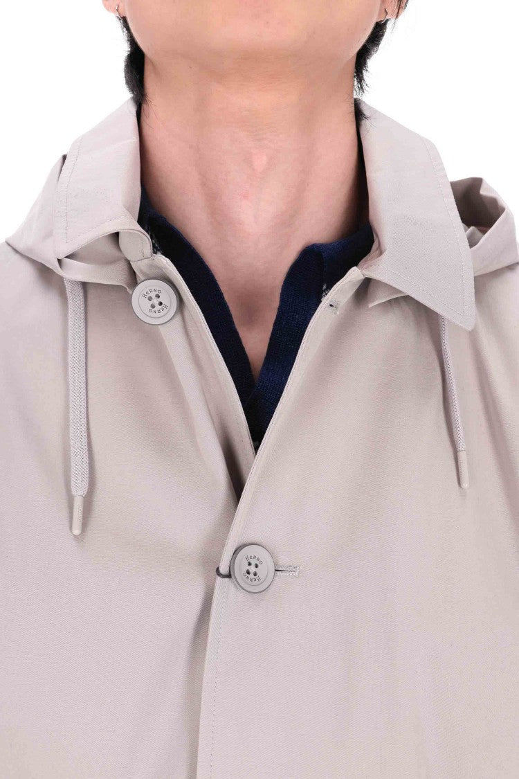 Herno Mastice Cotton Technical Raincoat