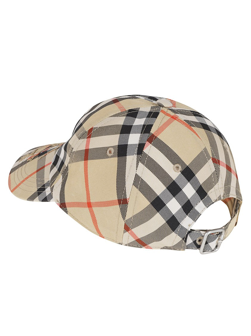 Burberry Check Pattern Baseball Cap