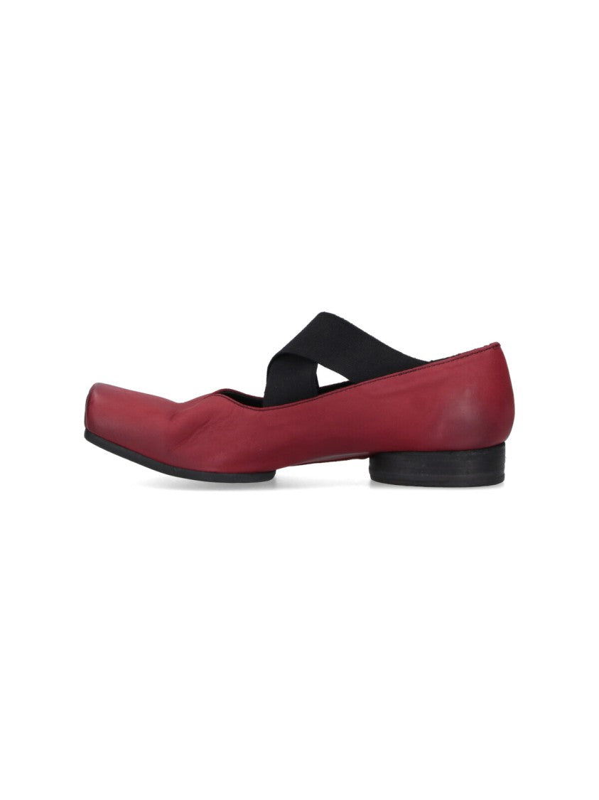 Uma Wang Heeled Ballerinas – Red