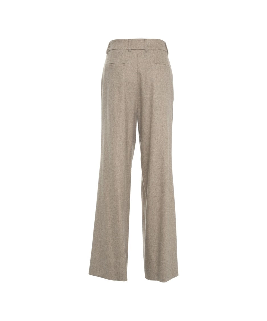 Pt Torino Pleated Wide-Leg Trousers With Elegant Silhouette