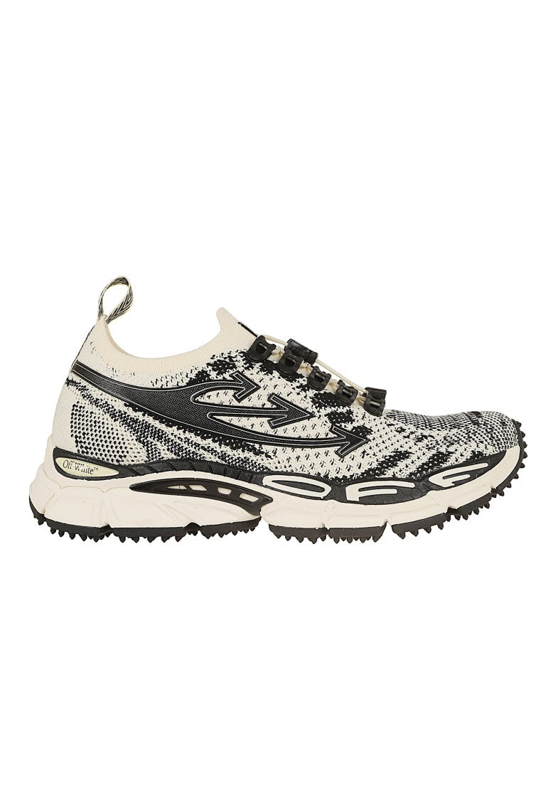 Off-White Sand Ow Be Right Back Knit Sneakers