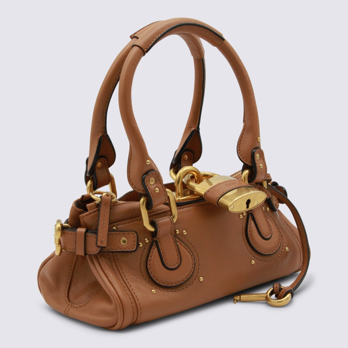 Chloé Brown Leather Paddington Top Handle Bag