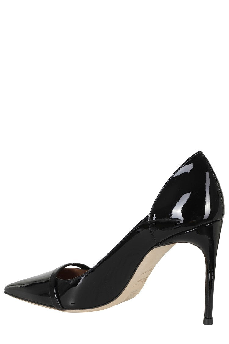 Malone Souliers Crawford 90 Glossy Leather Pointed-Toe Pumps