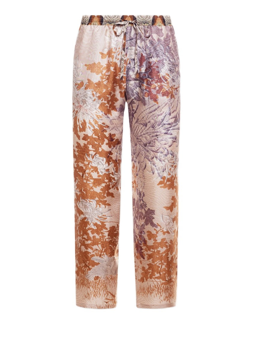 Pierre-Louis Mascia Relaxed Fit Straight-Leg Trousers With Botanical Tapestry Pattern