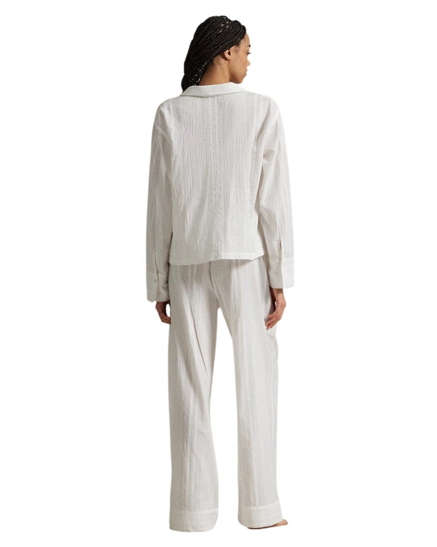 Polo Ralph Lauren Striped Poplin Shirt & Pant Pj Set - 4P0516
