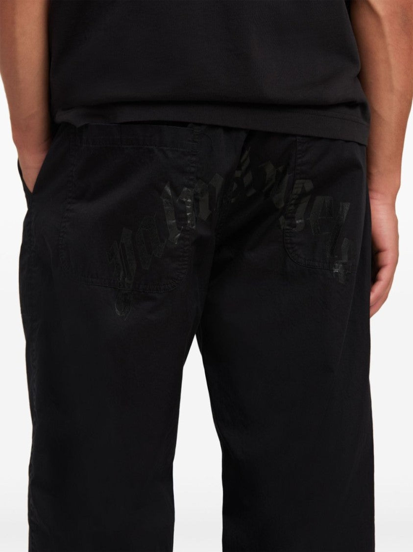 Palm Angels `Curved Logo` Loose Pants