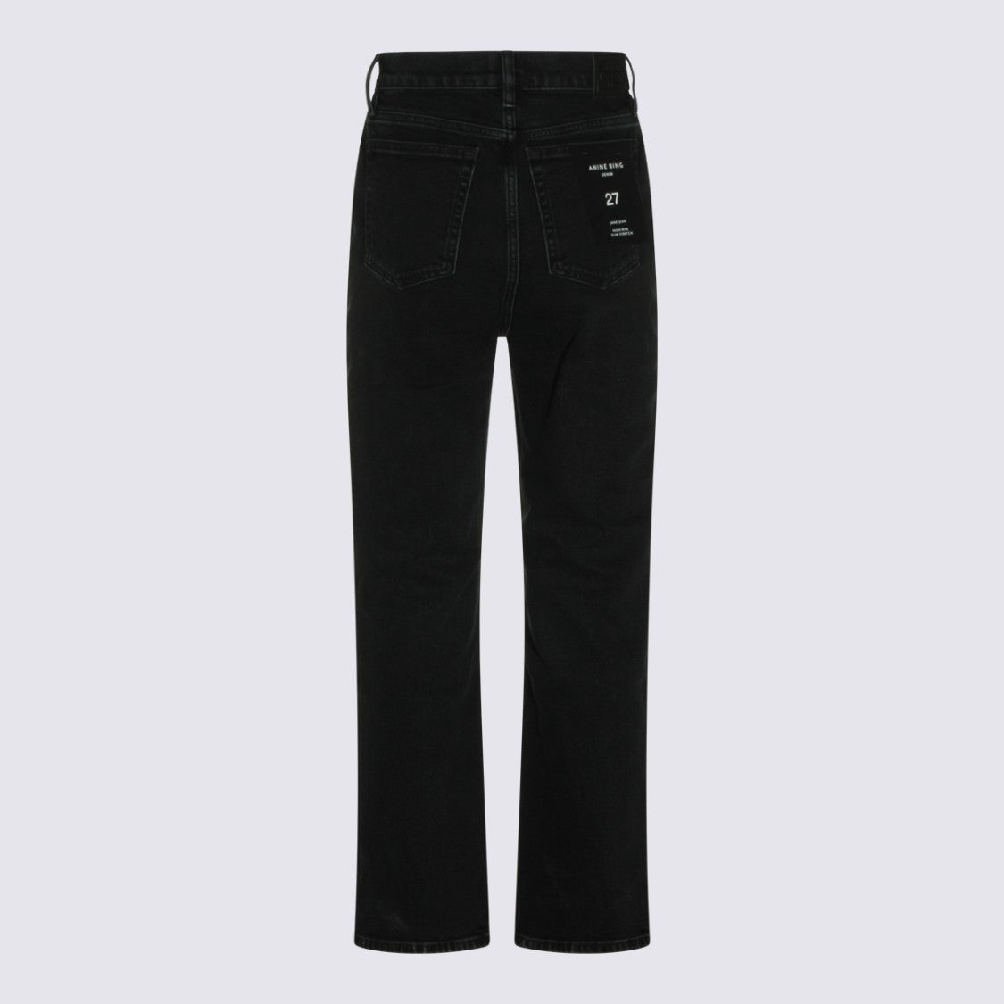 Anine Bing High-Waisted Straight-Leg Jeans With Minimalist Design
