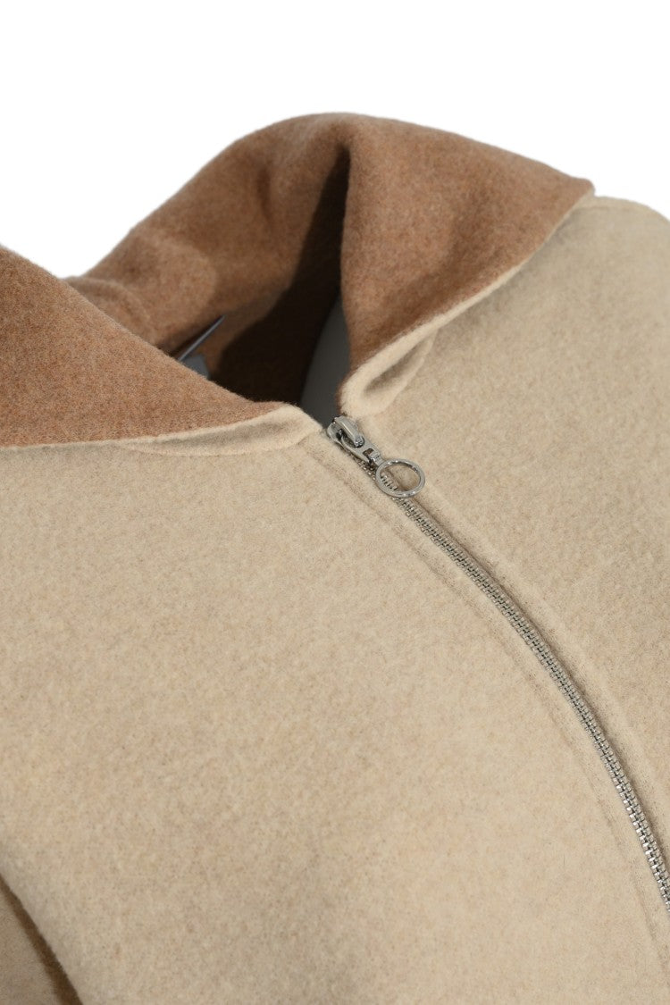 Max Mara Timeless Relaxed-Fit Jacket With Contrasting Hood