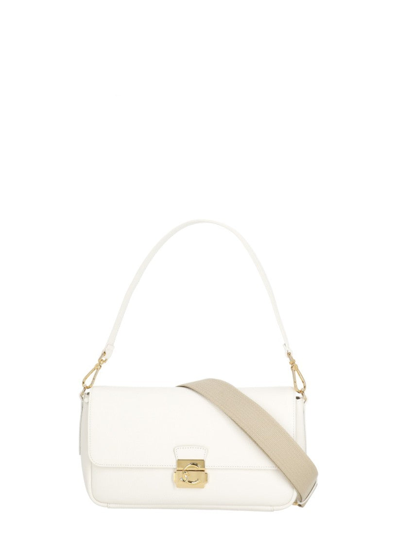 Coccinelle C-Me Lock Medium Shoulder Bag With Gold-Tone Hardware