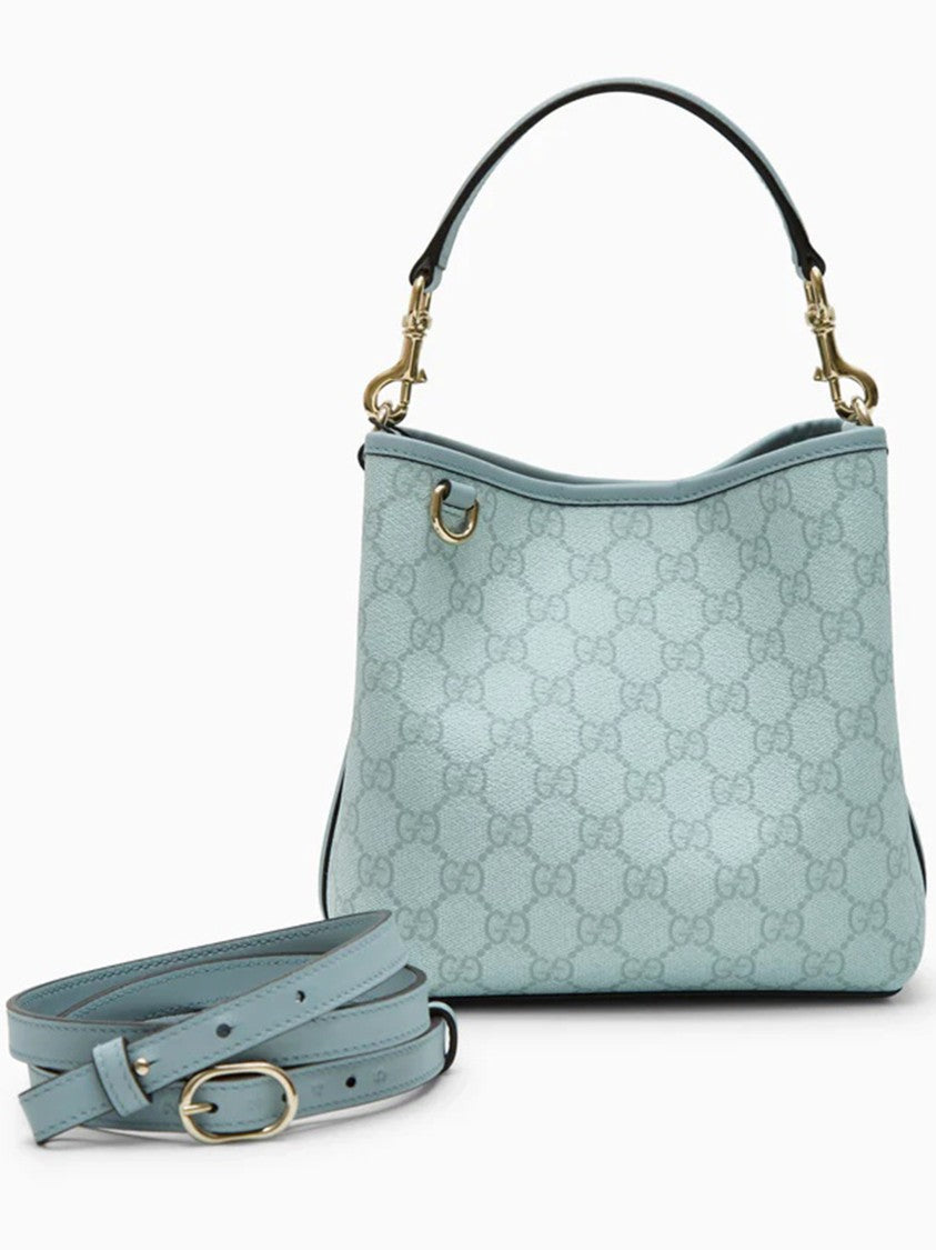 Gucci Blue Handbag Gg Structured Monogram Bag